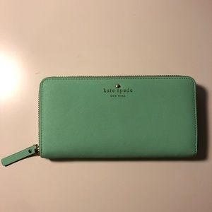 <KATE SPADE> AUTHENTIC PRETTY MINT WALLET